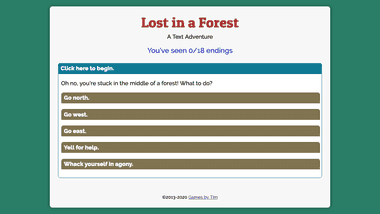 Lost in a Forest - a Text Adventure