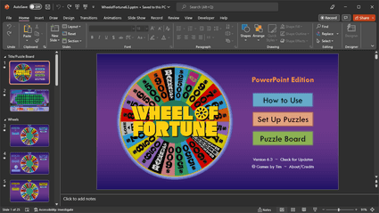 powerpoint game templates wheel of fortune